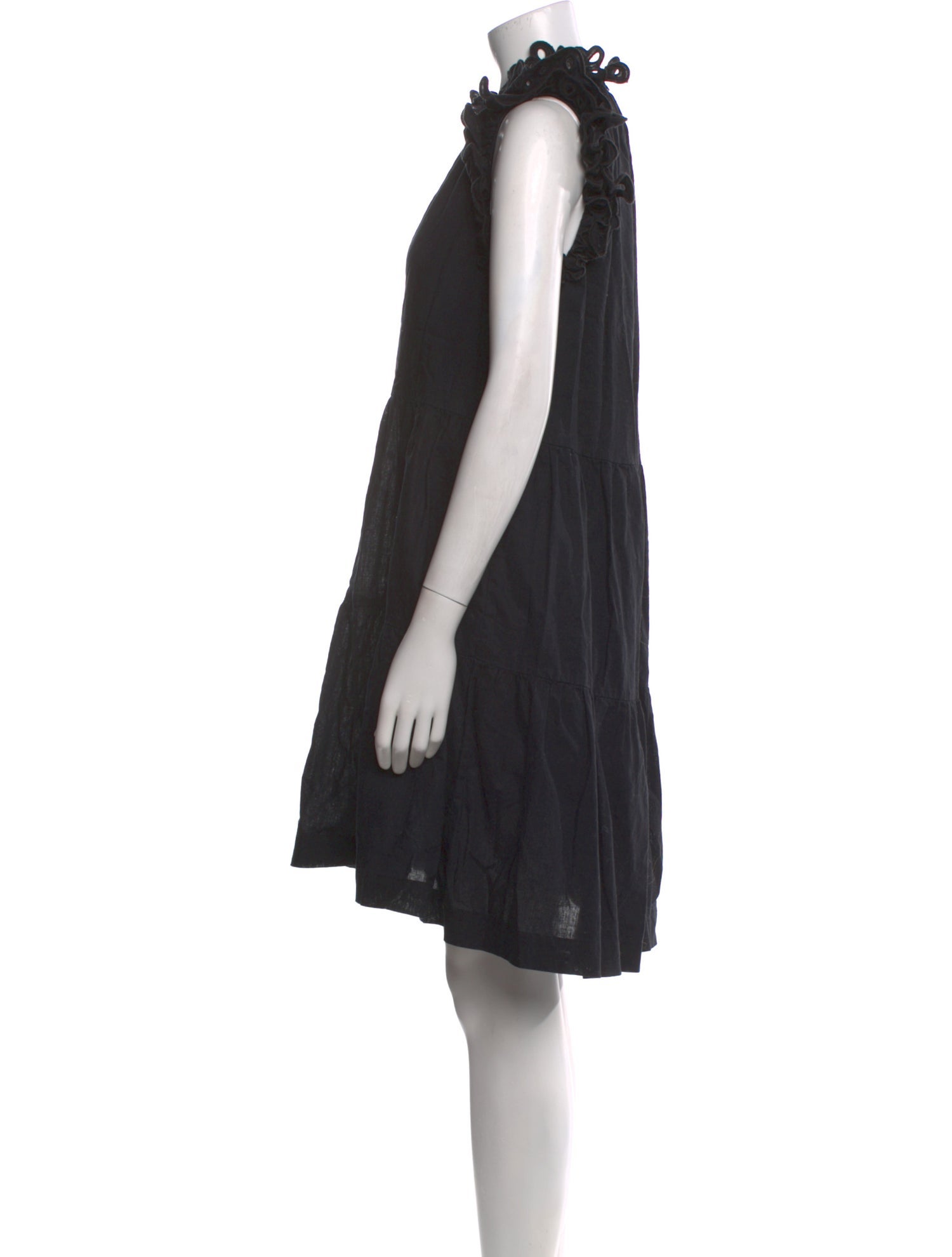 Sea New York Mock Neck Knee-Length Dress