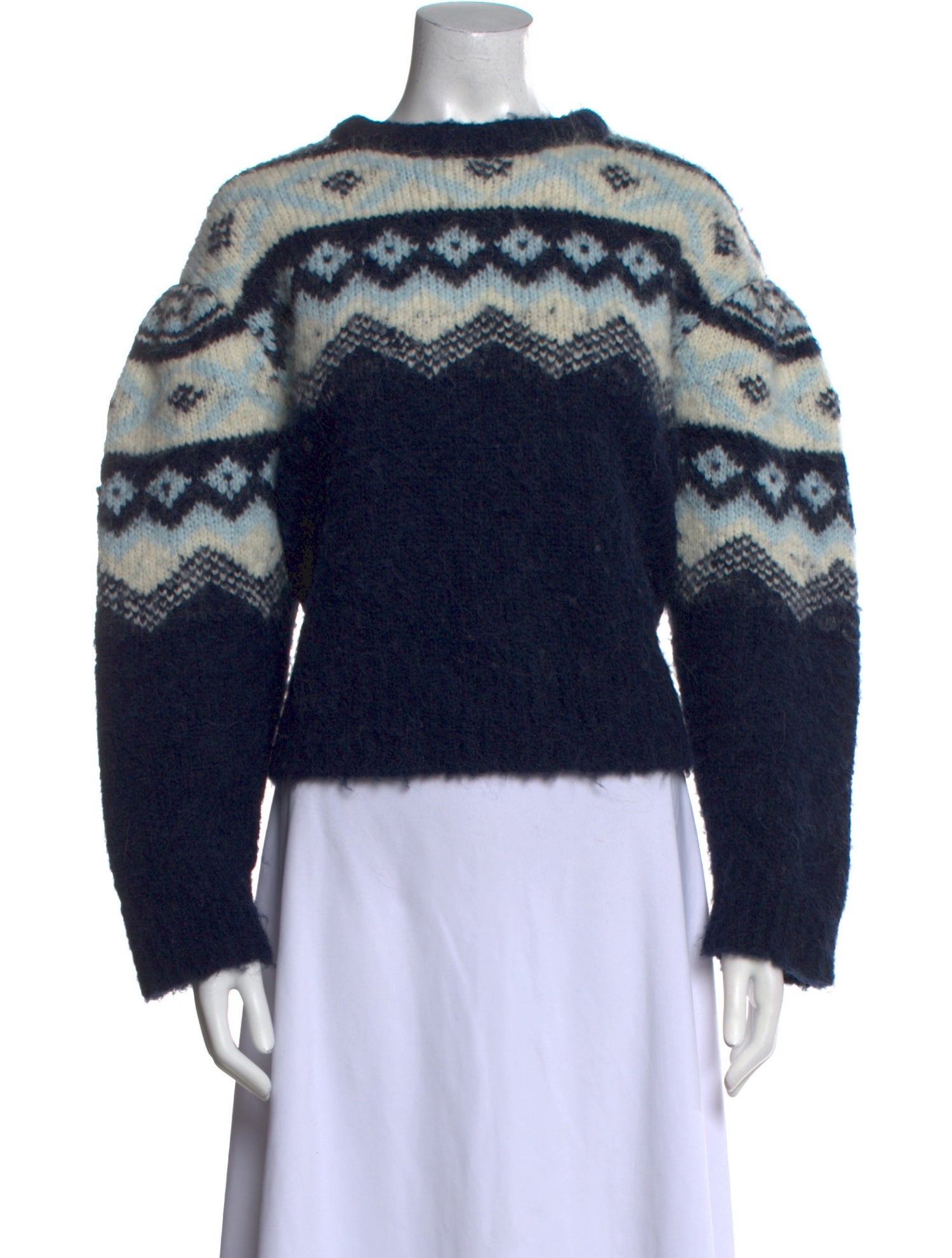 Sea New York Printed Mock Neck Sweater