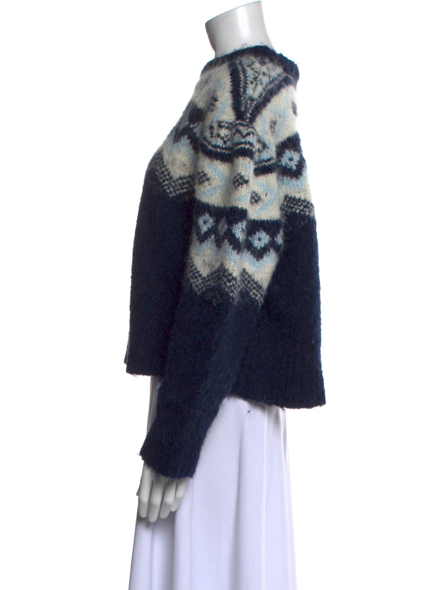 Sea New York Printed Mock Neck Sweater