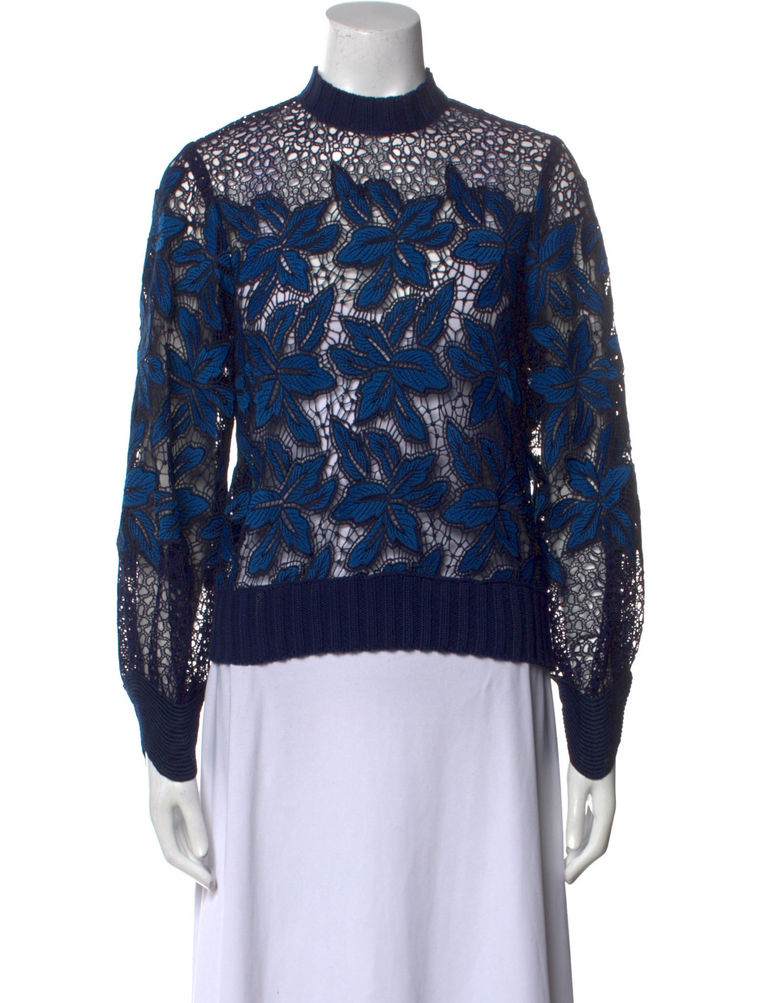 Sea New York Printed Mock Neck Sweatshirt