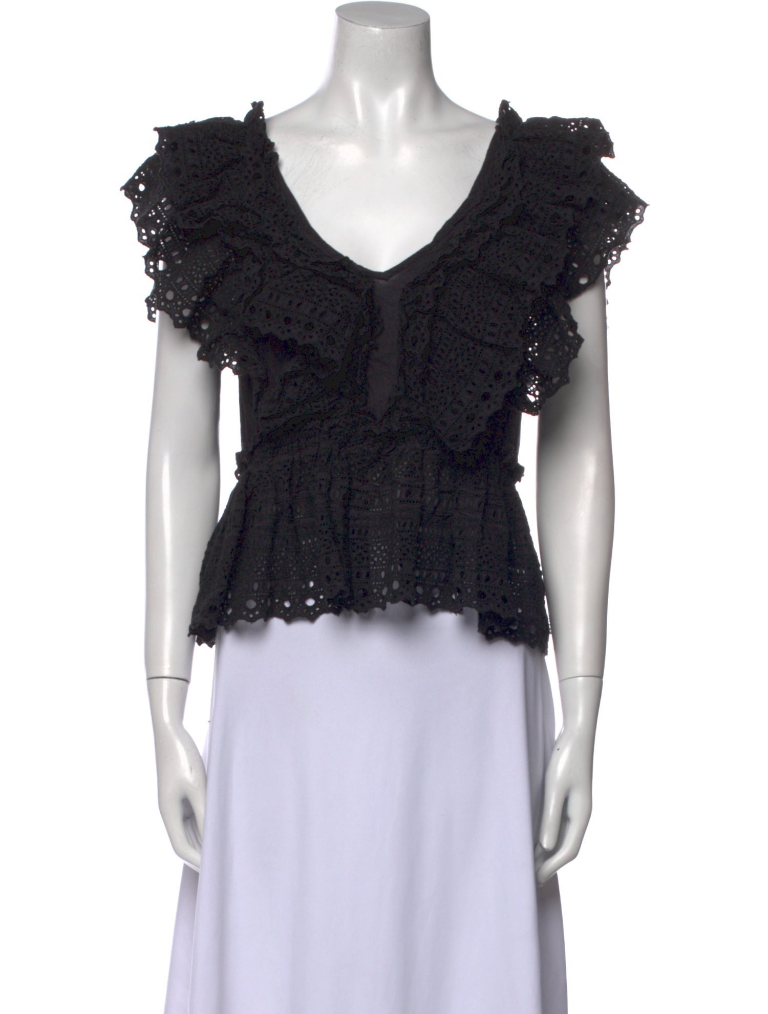 Sea New York V-Neck Short Sleeve Crop Top