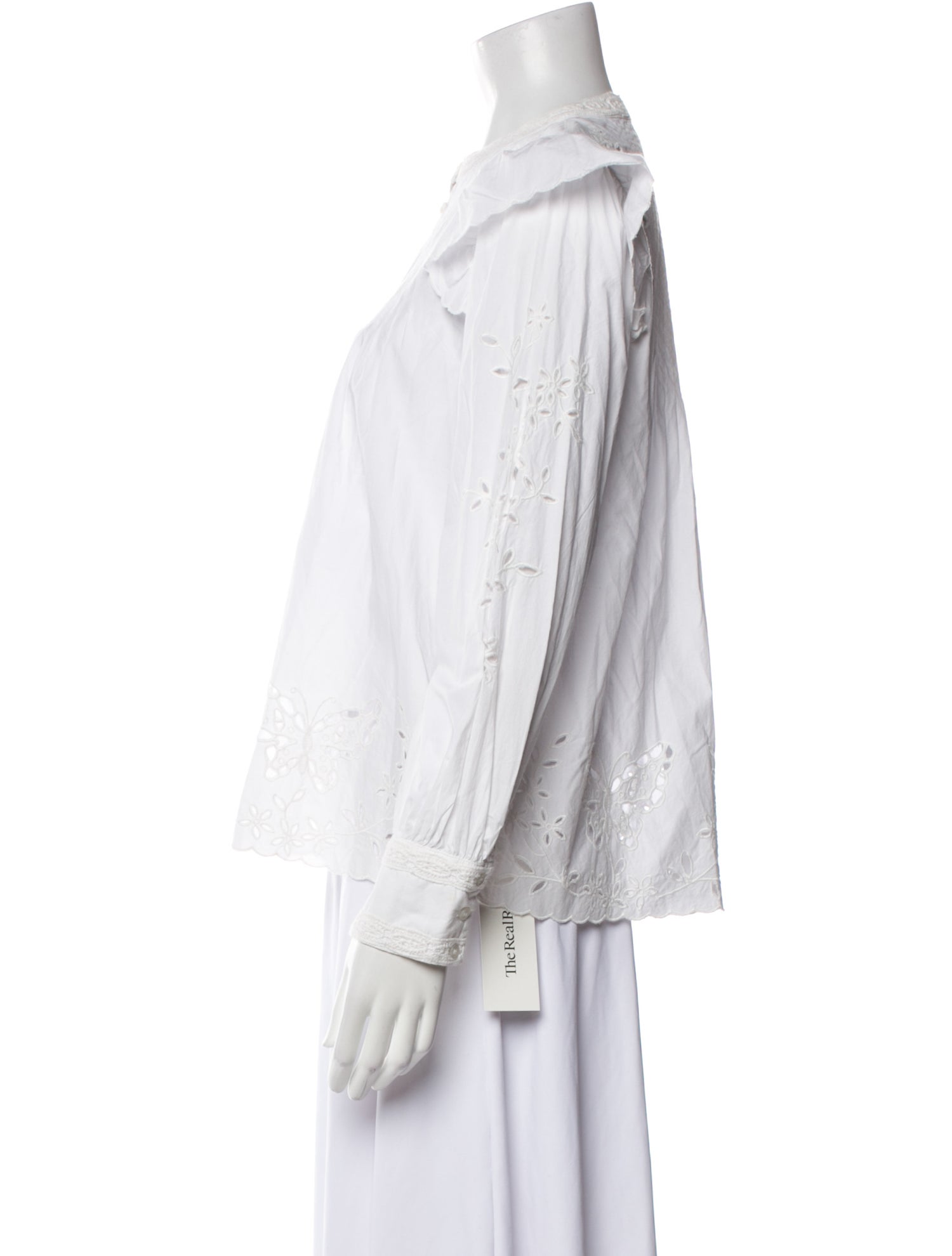 Sea New York Mock Neck Long Sleeve Blouse