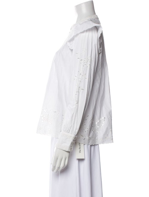 Sea New York Mock Neck Long Sleeve Blouse