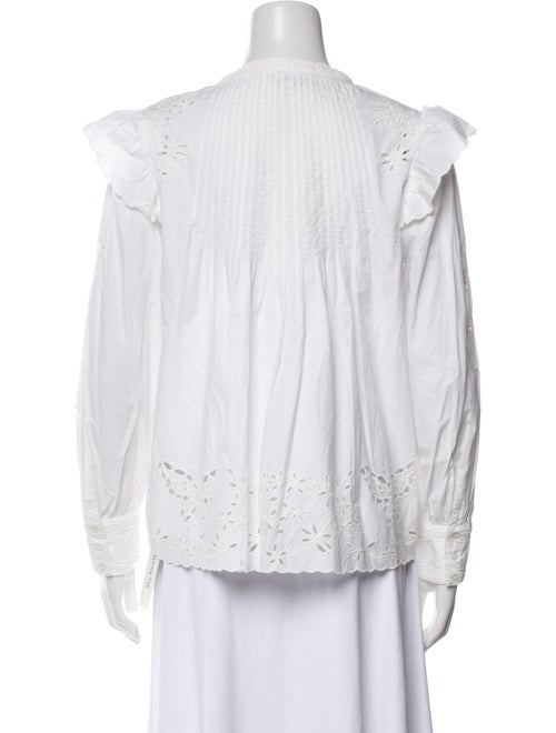 Sea New York Mock Neck Long Sleeve Blouse