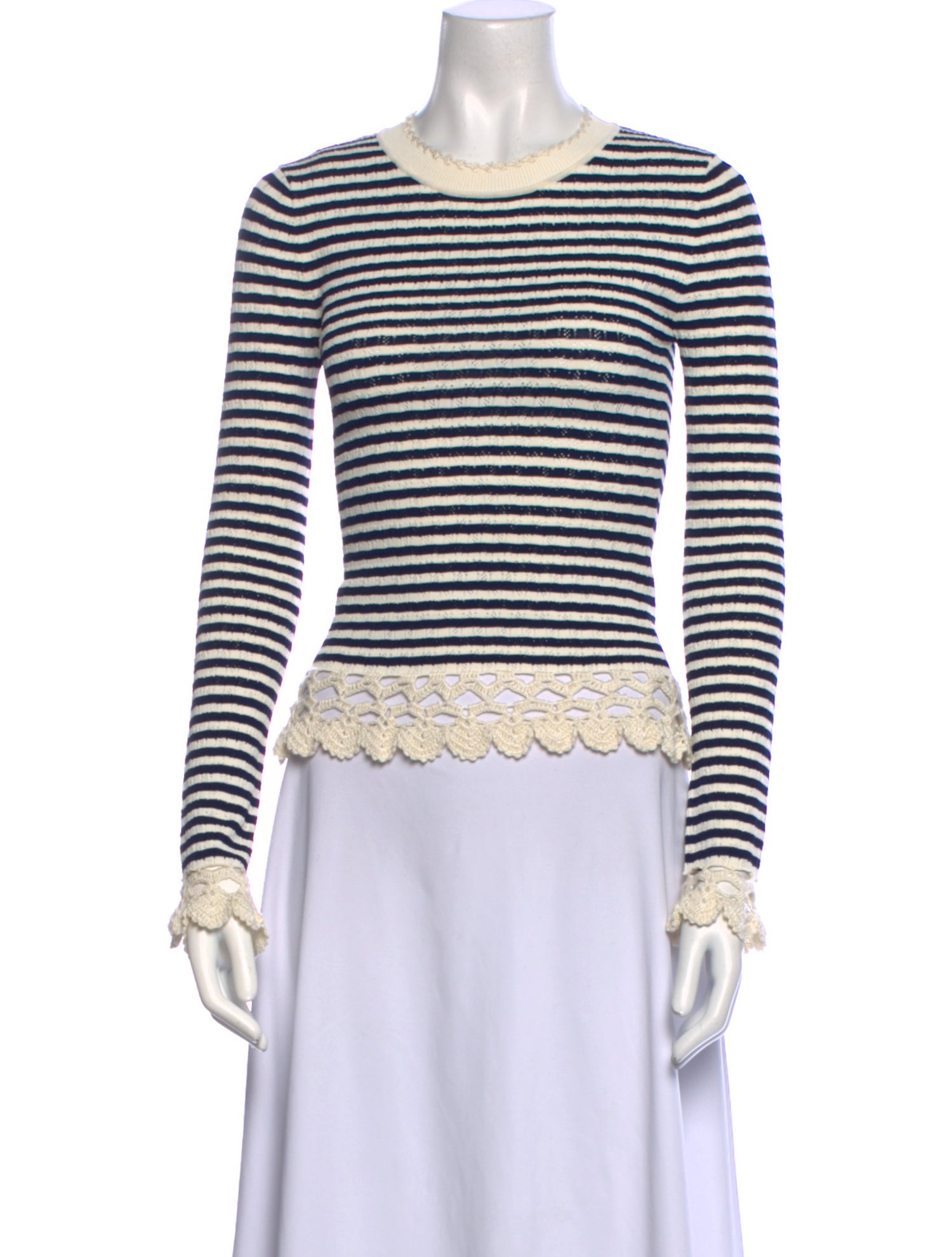 Sea New York Striped Crew Neck Top