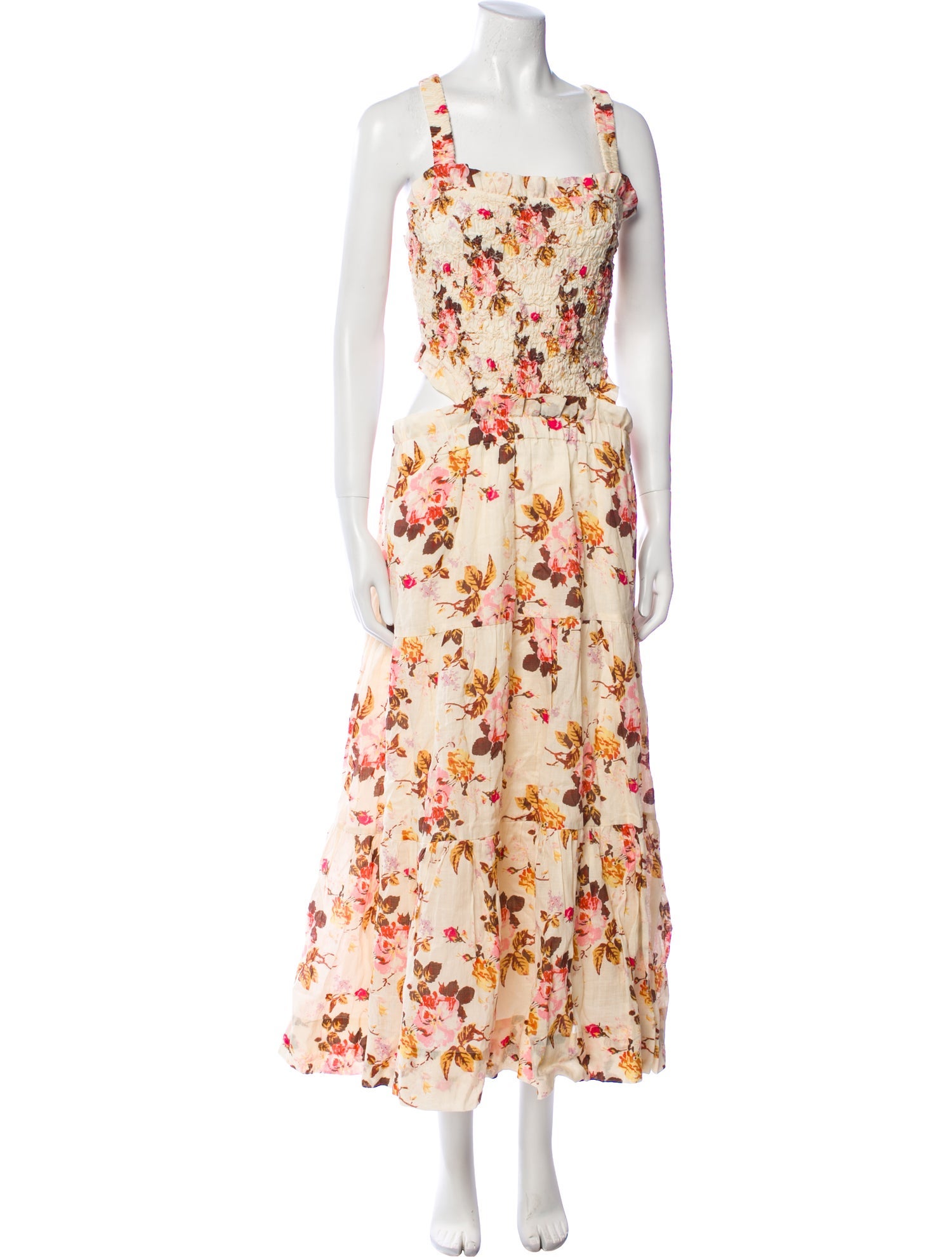 Sea New York Floral Print Midi Length Dress