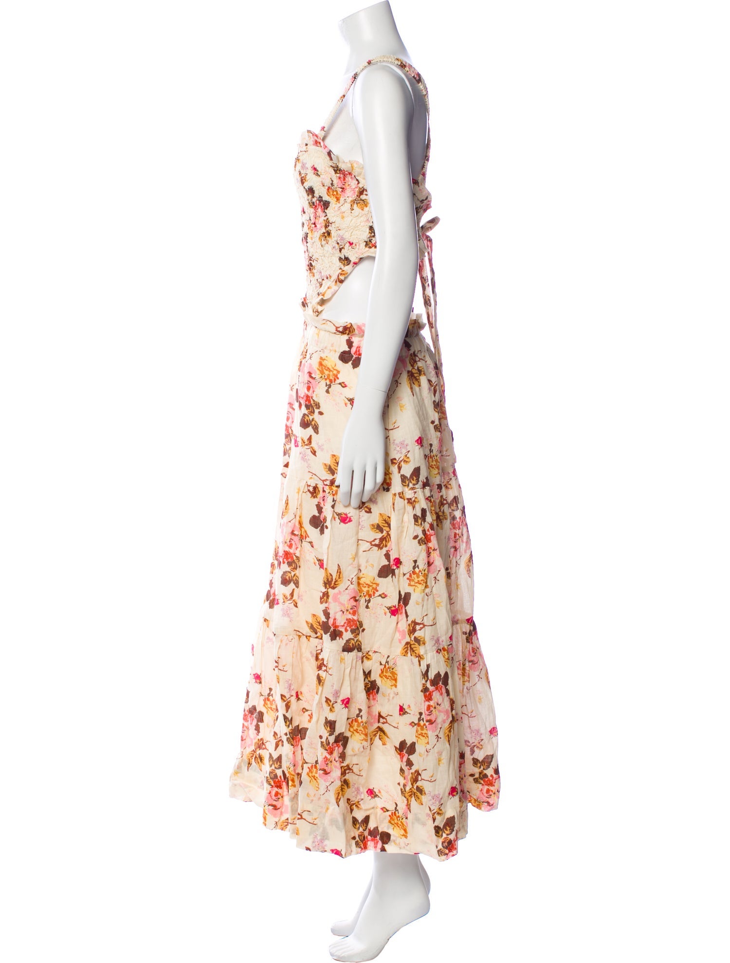 Sea New York Floral Print Midi Length Dress
