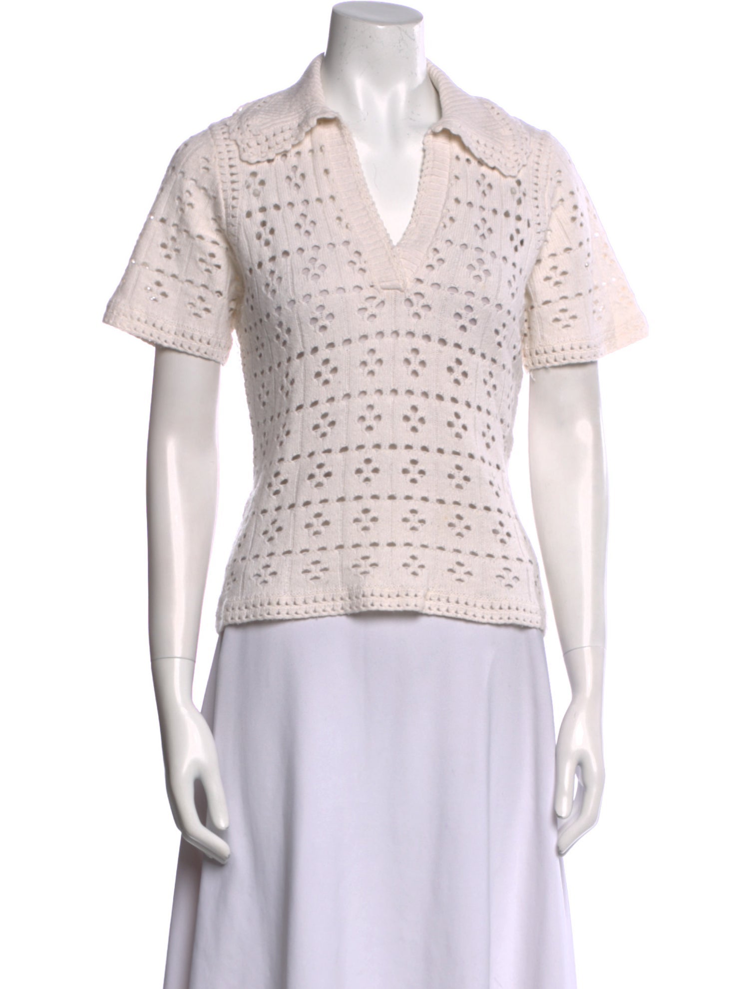 Sea New York Patterned V-Neck Polo