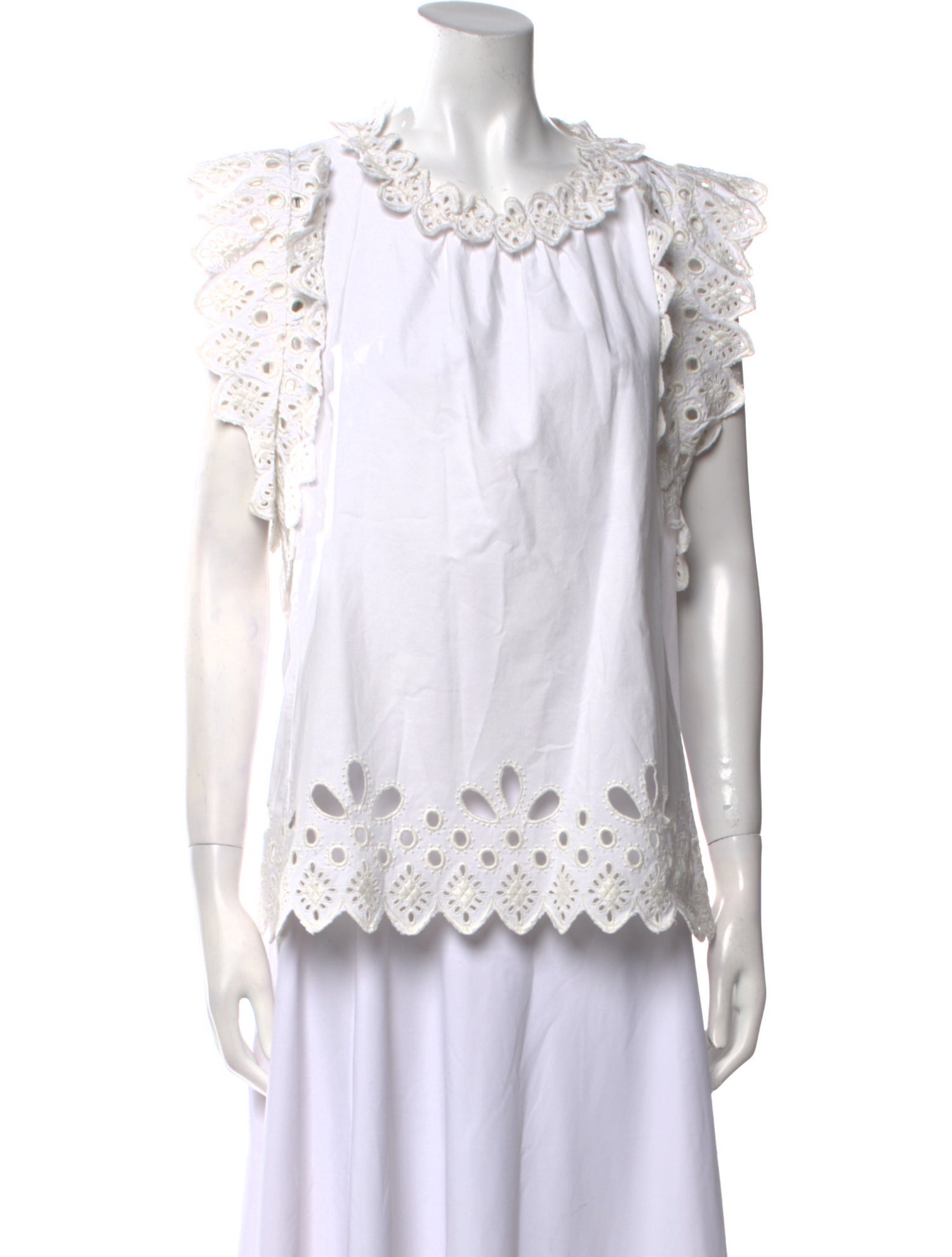 Sea New York Crew Neck Sleeveless Blouse