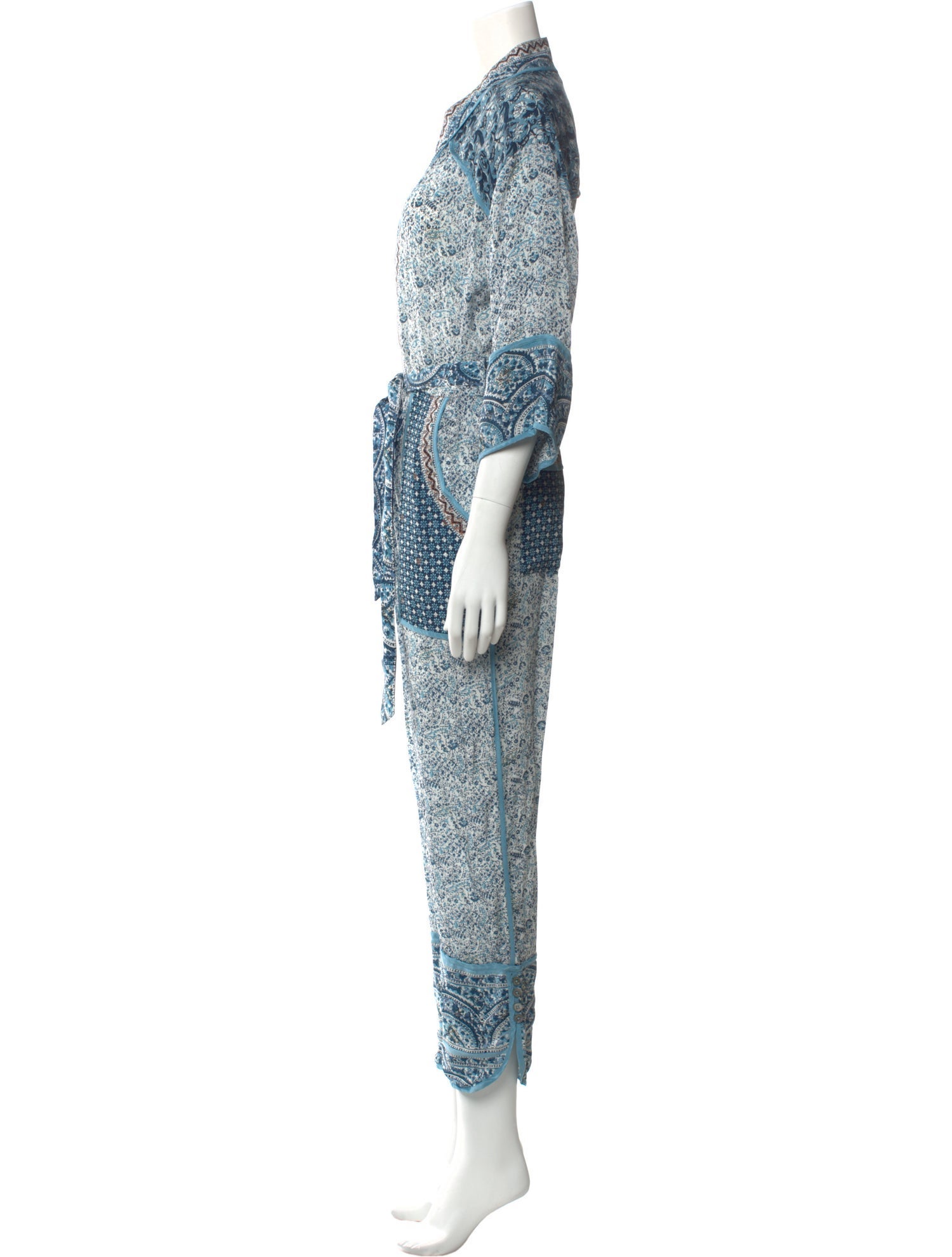 Sea New York Printed V-Neck Jumpsuit