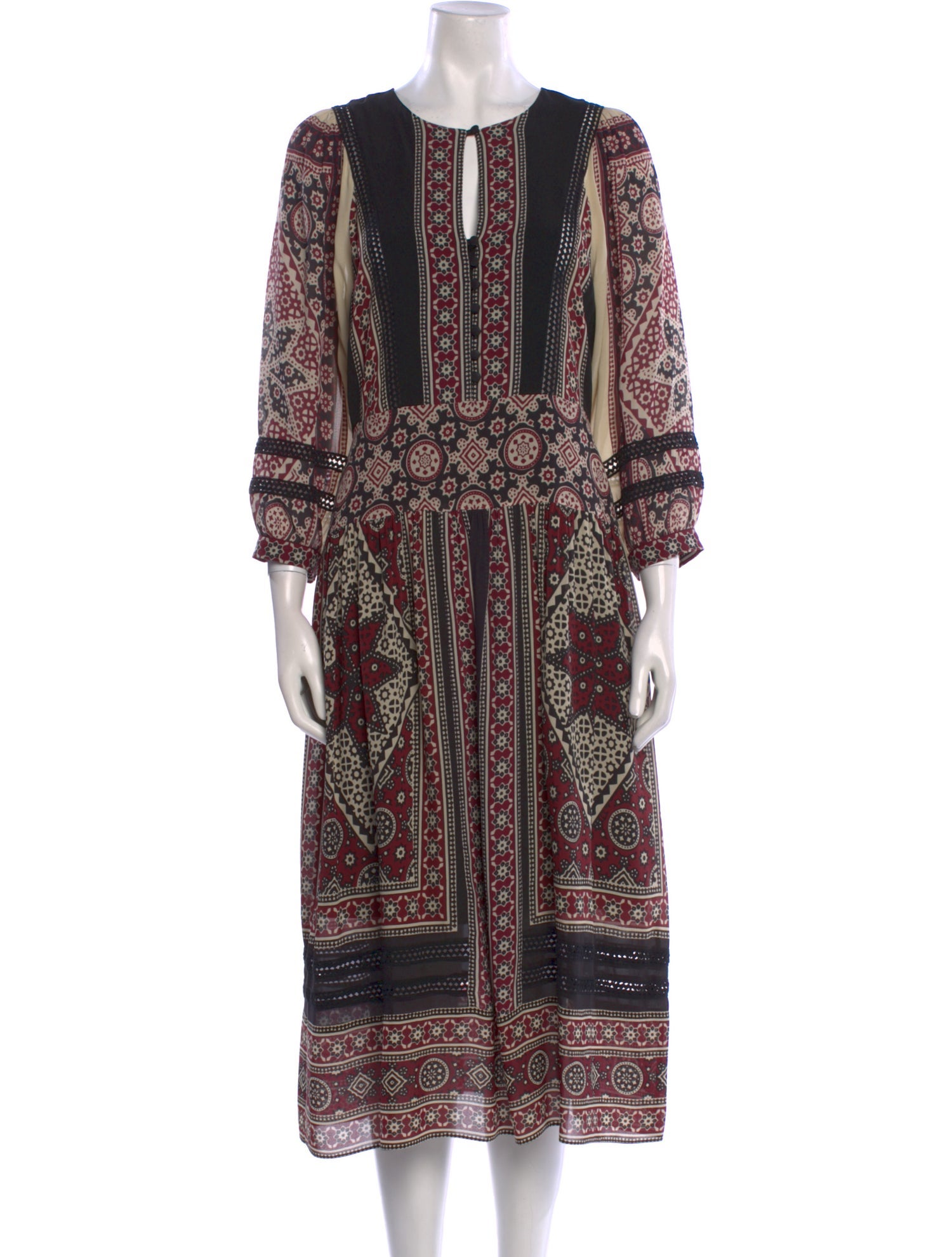 Sea New York Paisley Print Long Dress