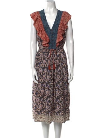 Sea New York Silk Midi Length Dress