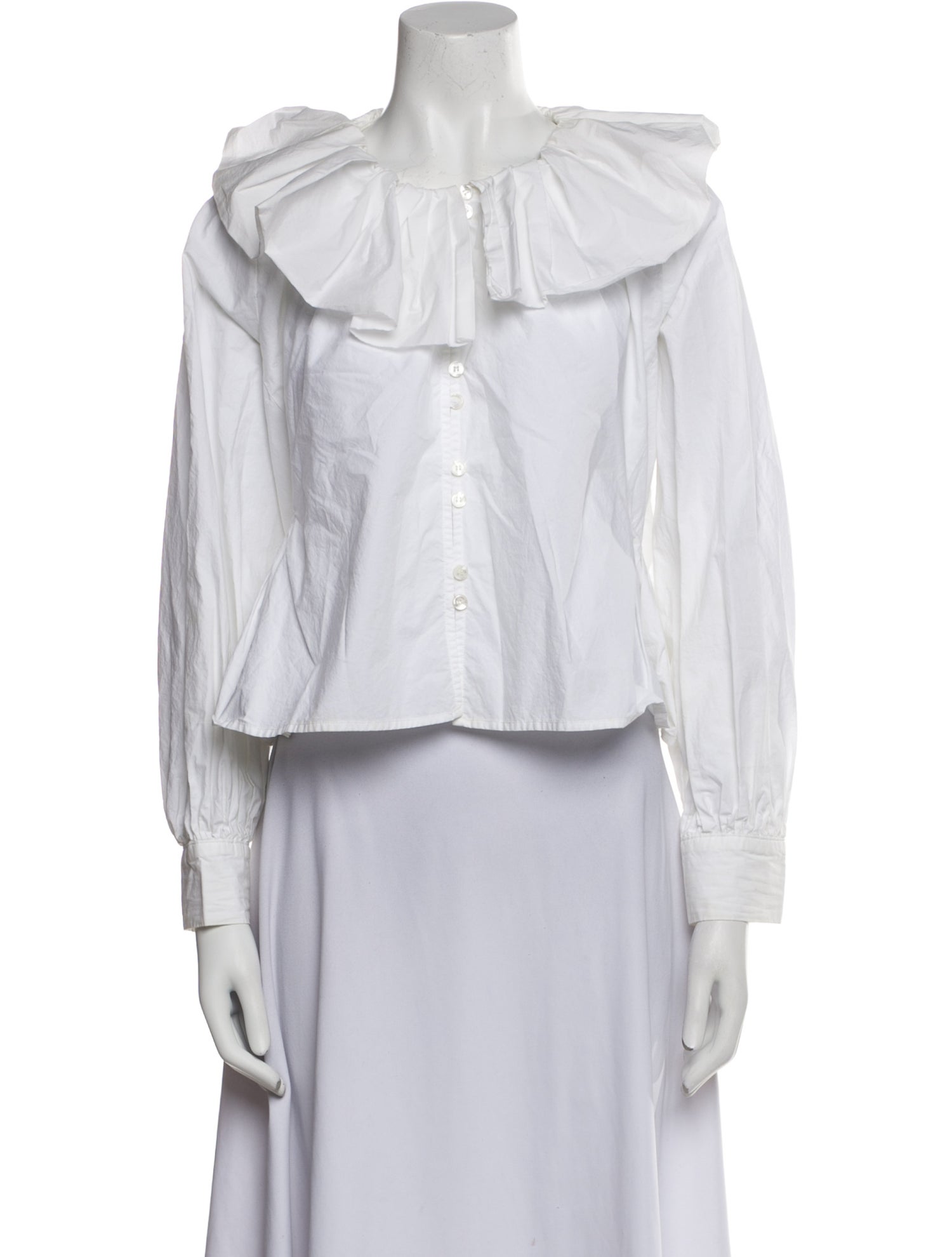 Sea New York Crew Neck Long Sleeve Crop Top