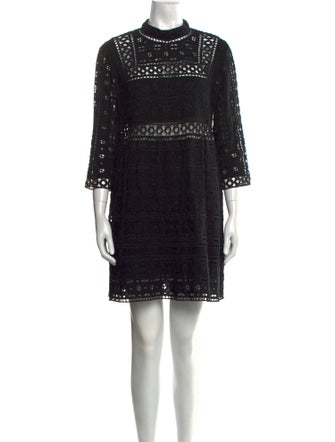 Sea New York Mock Neck Mini Dress