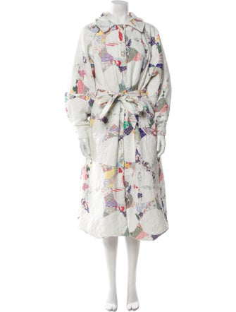Sea New York Floral Print Trench Coat