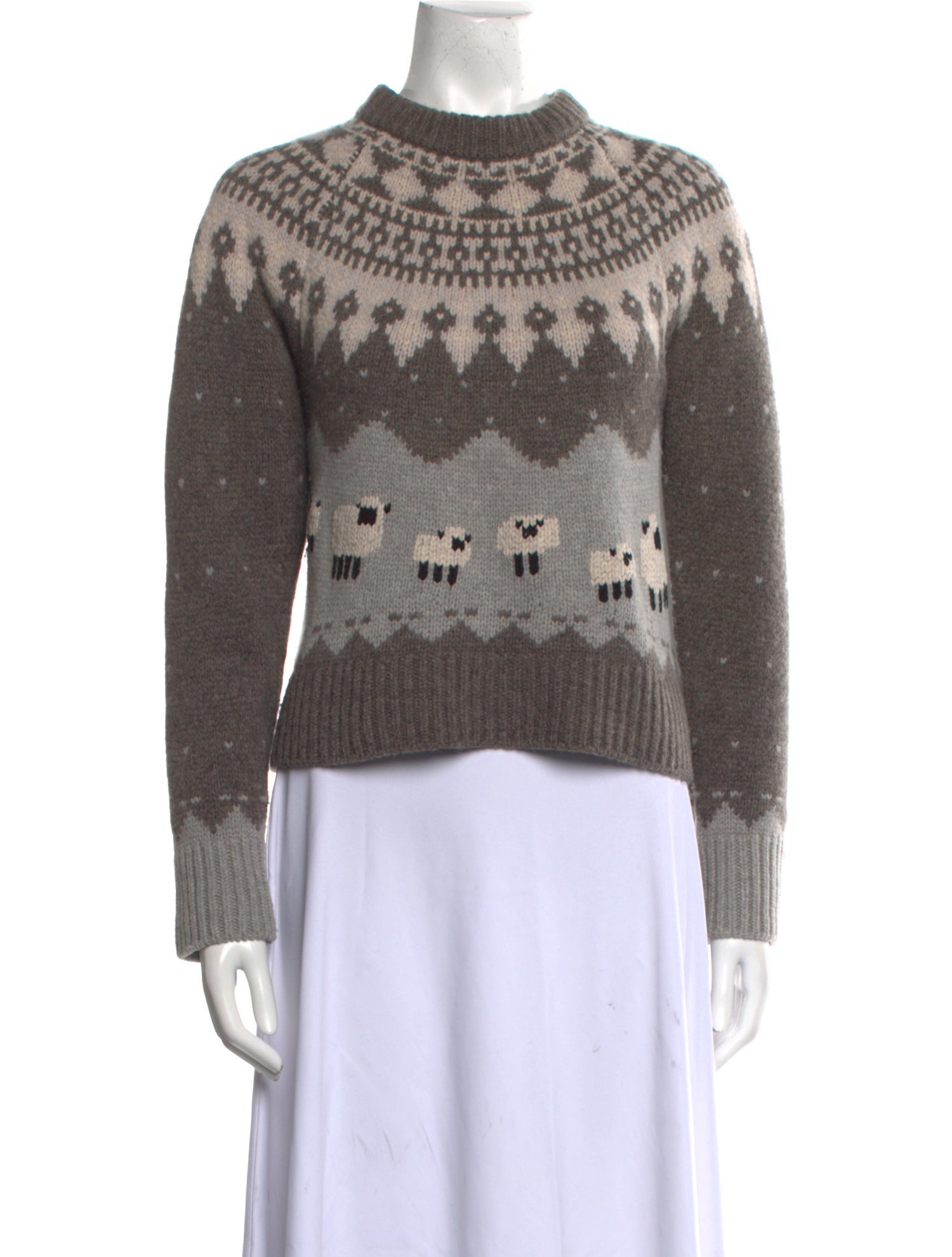 Sea New York Merino Wool Printed Sweater