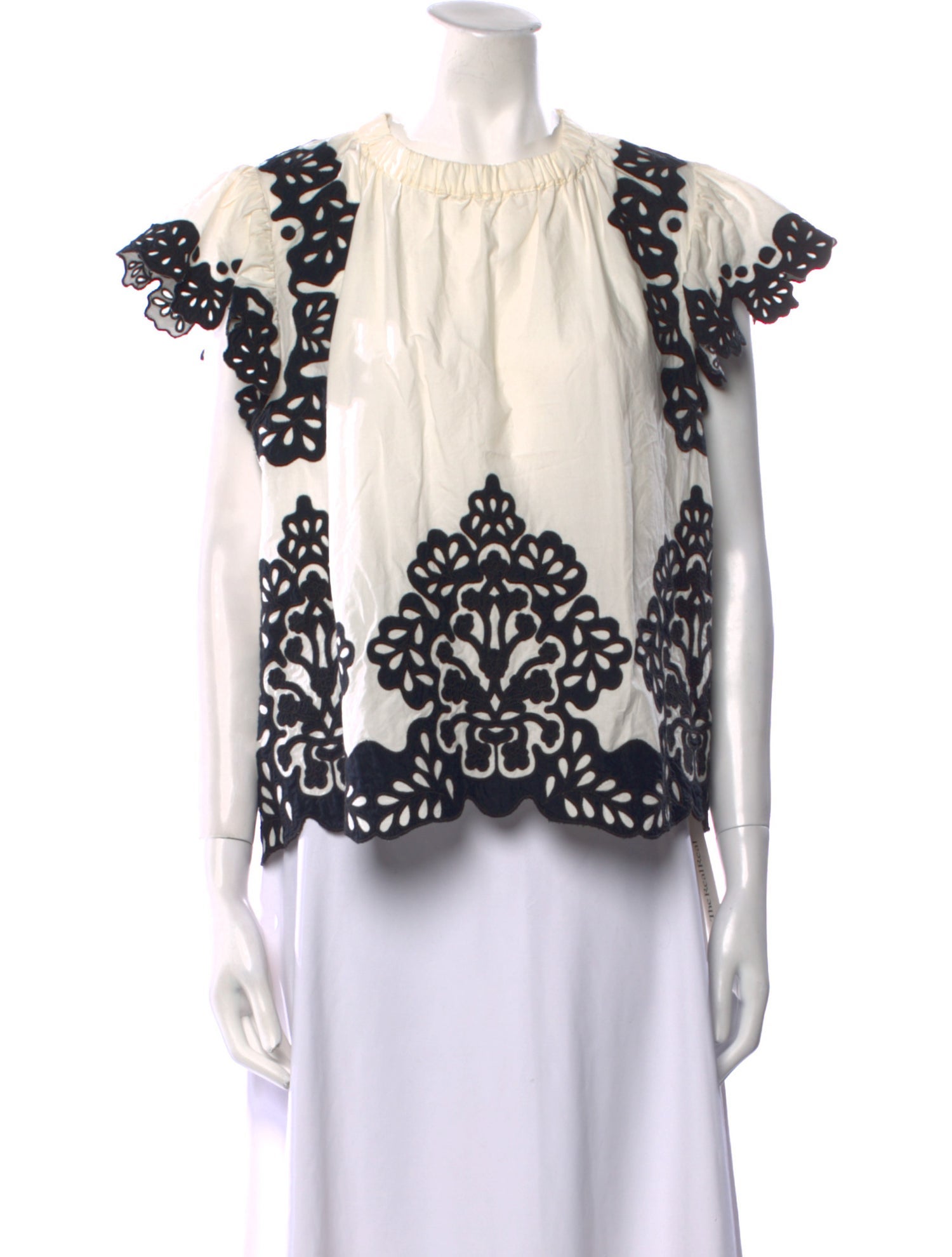 Sea New York Patterned Crew Neck Blouse