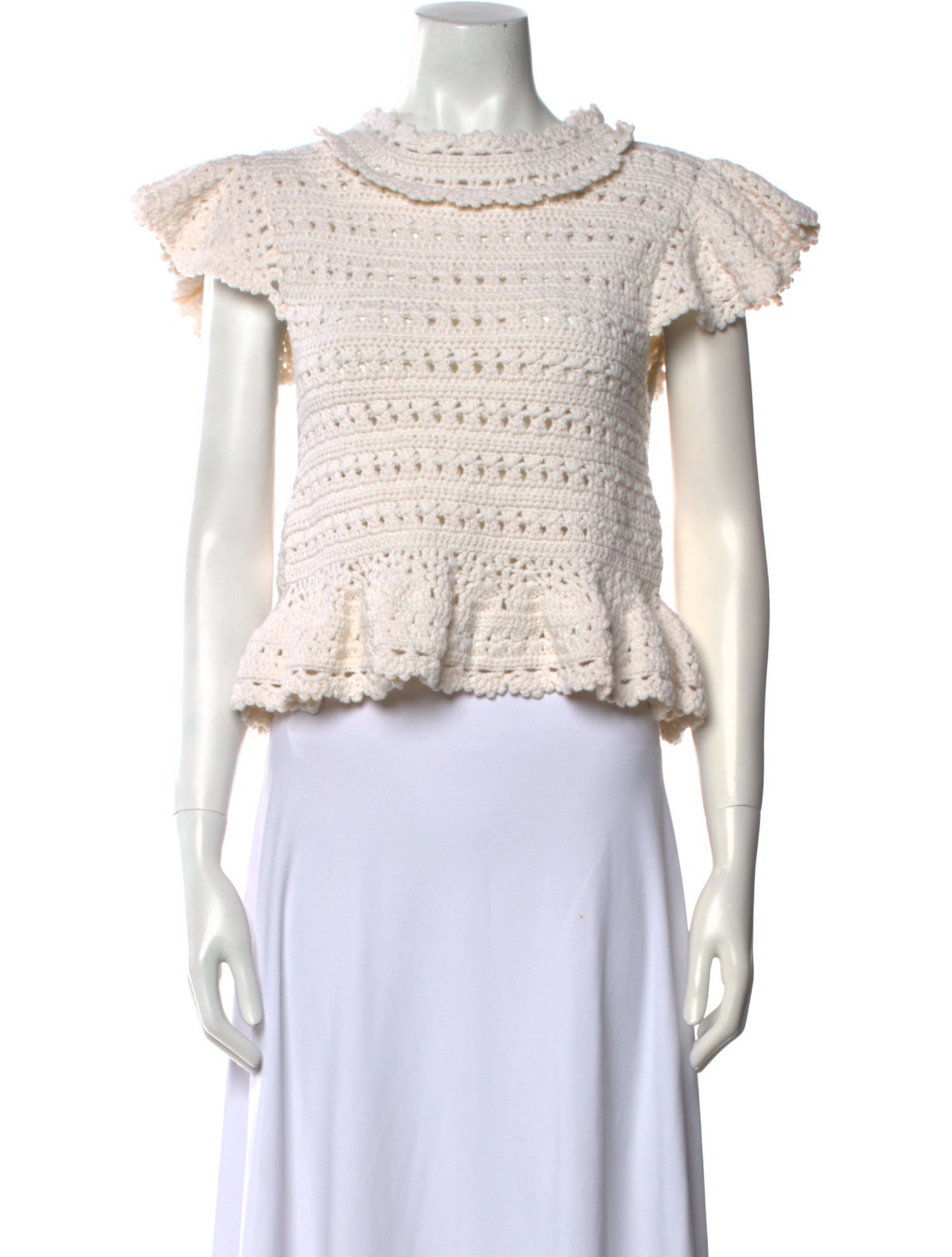 Sea New York Wool Mock Neck Crop Top