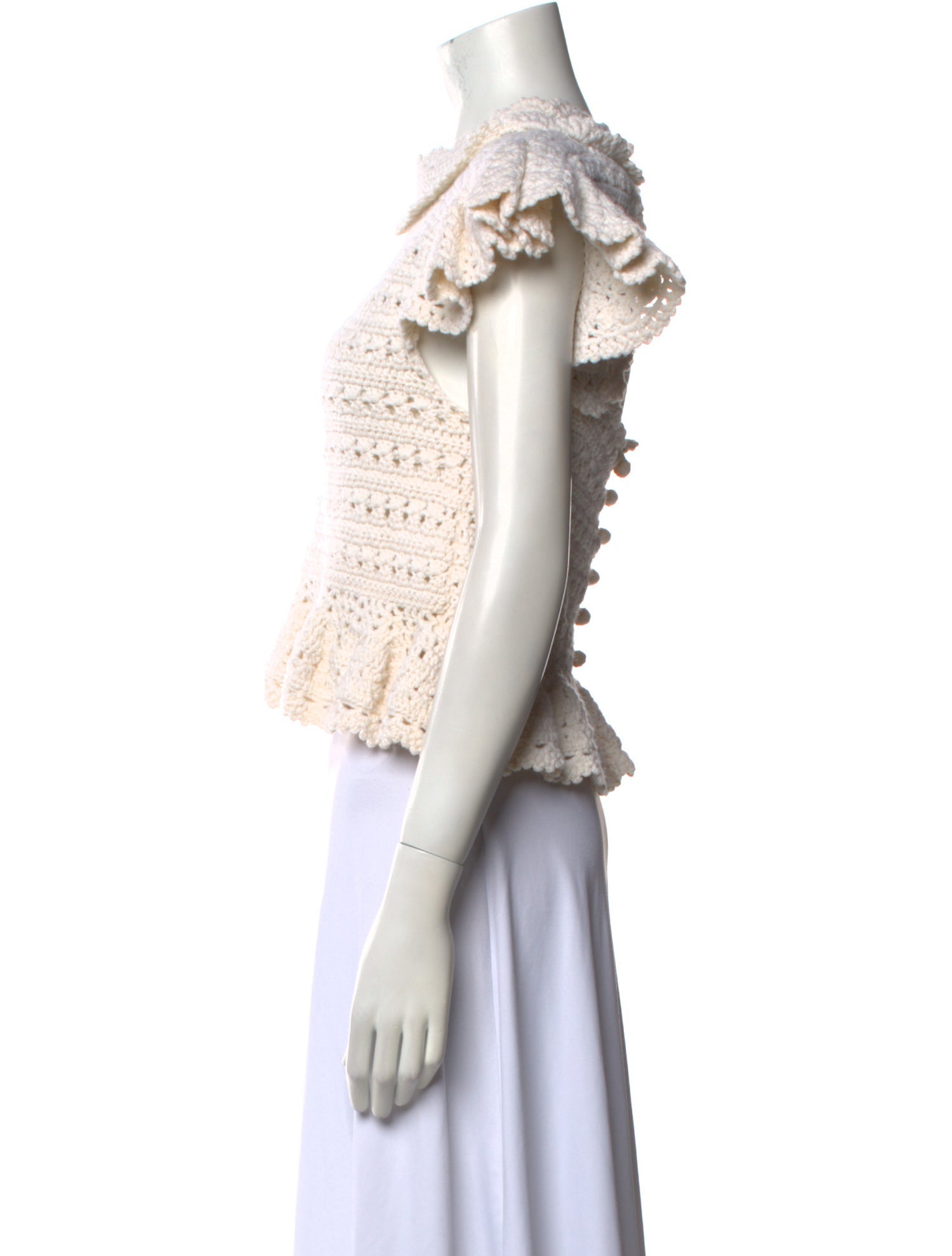 Sea New York Wool Mock Neck Crop Top