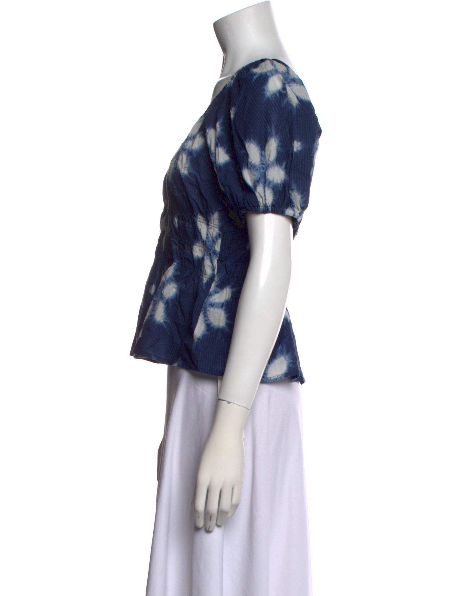 Sea New York Tie-Dye Print Scoop Neck Top