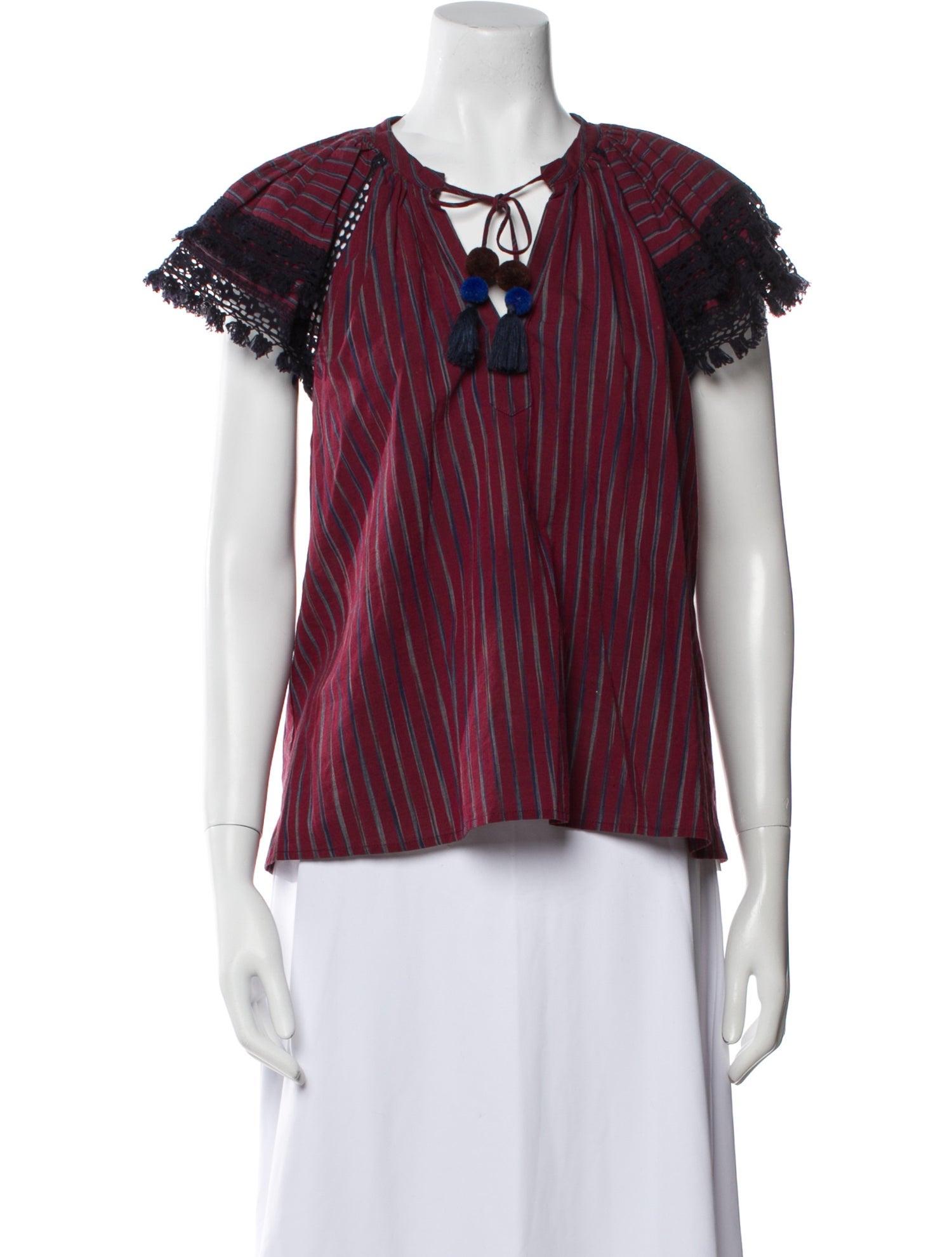 Sea New York Striped Crew Neck Blouse