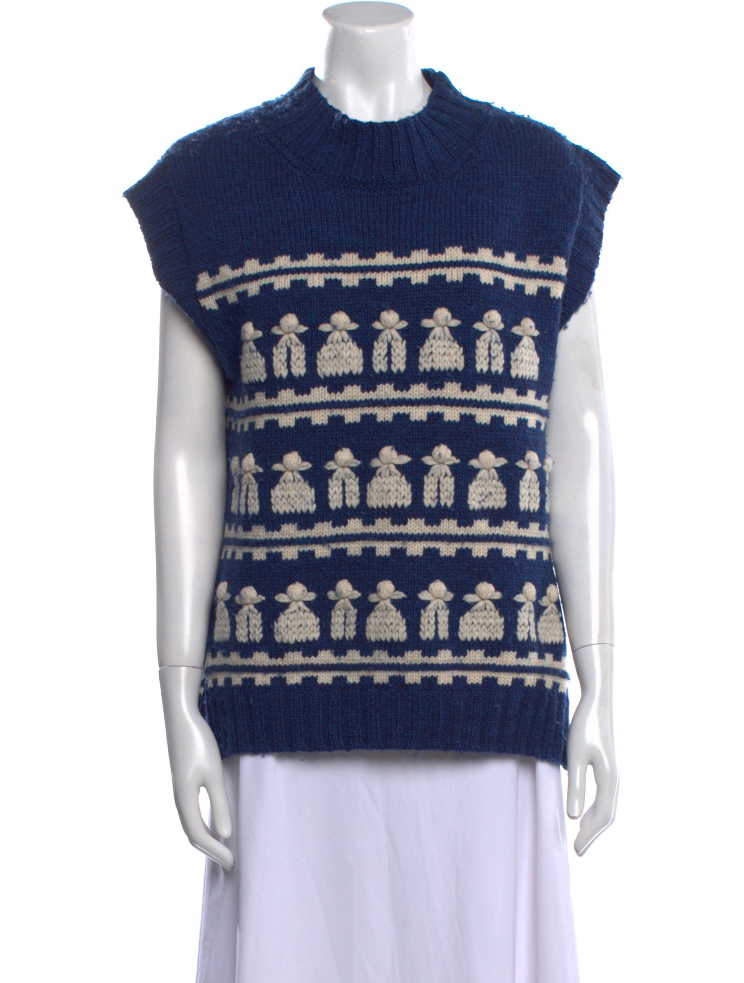 Sea New York Printed Mock Neck Sweater