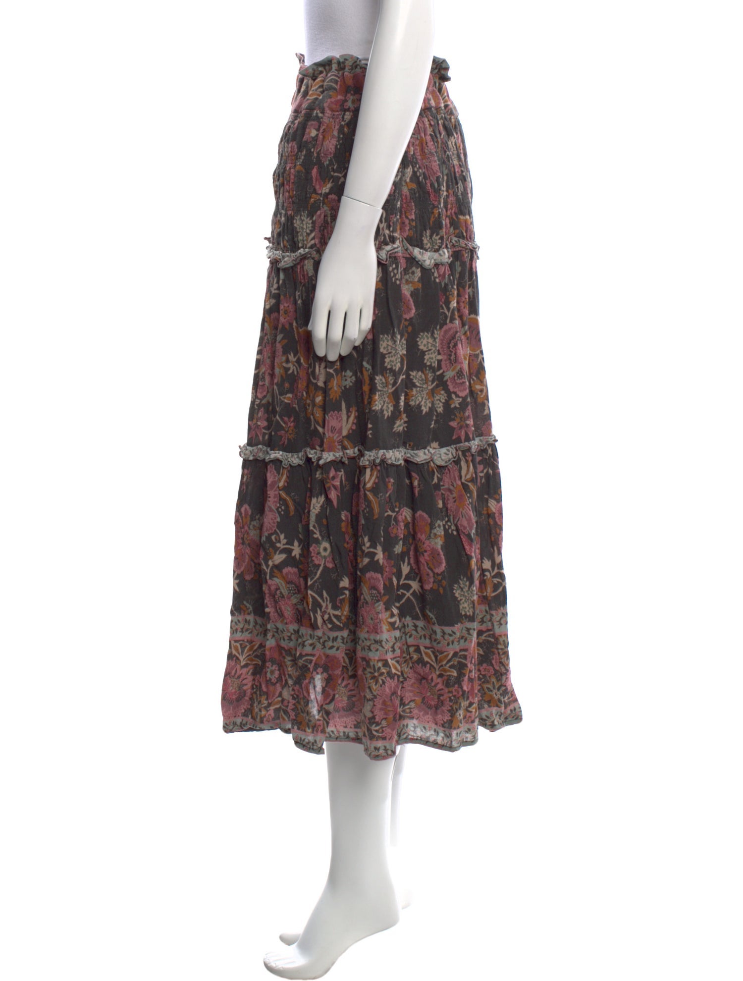 Sea New York Floral Print Midi Length Skirt