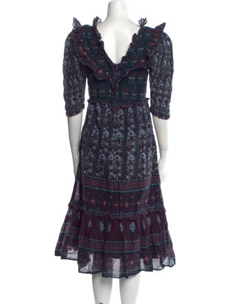 Sea New York Floral Print Midi Length Dress