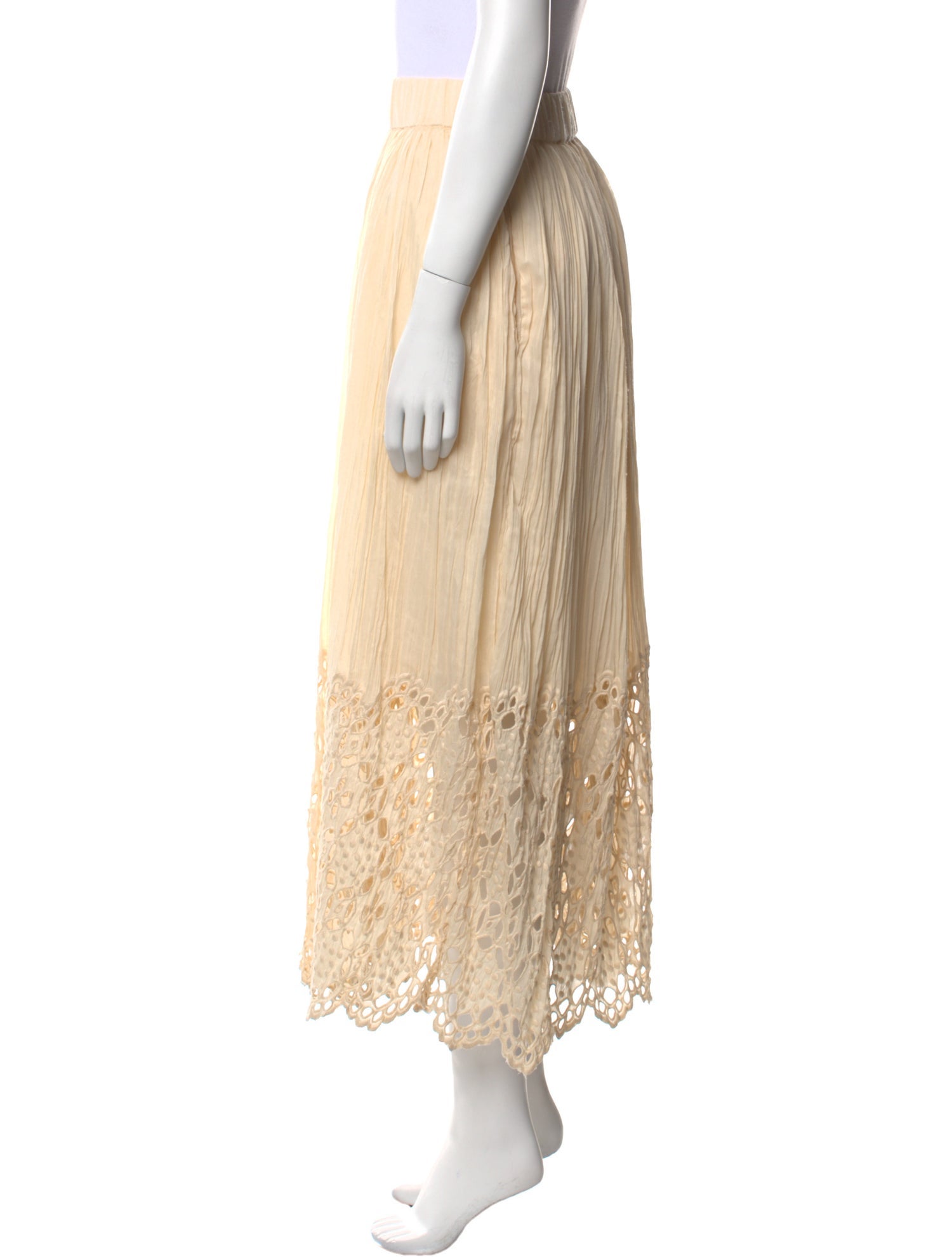 Sea New York Eyelet Trim Midi Length Skirt