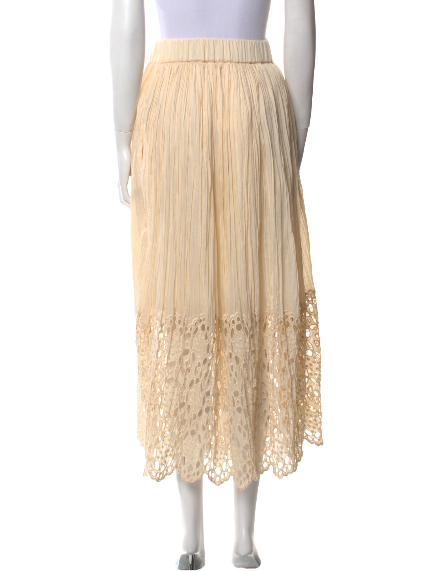 Sea New York Eyelet Trim Midi Length Skirt