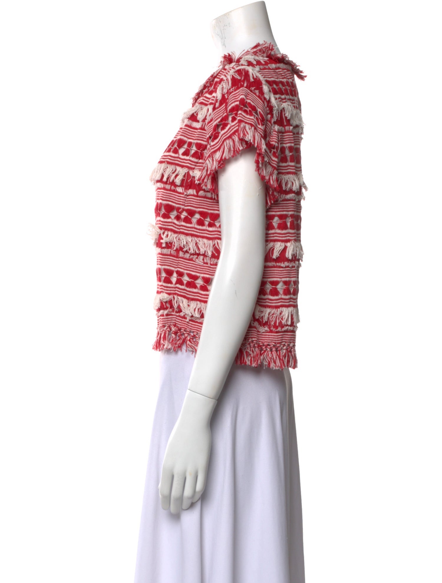 Sea New York Printed Scoop Neck Crop Top