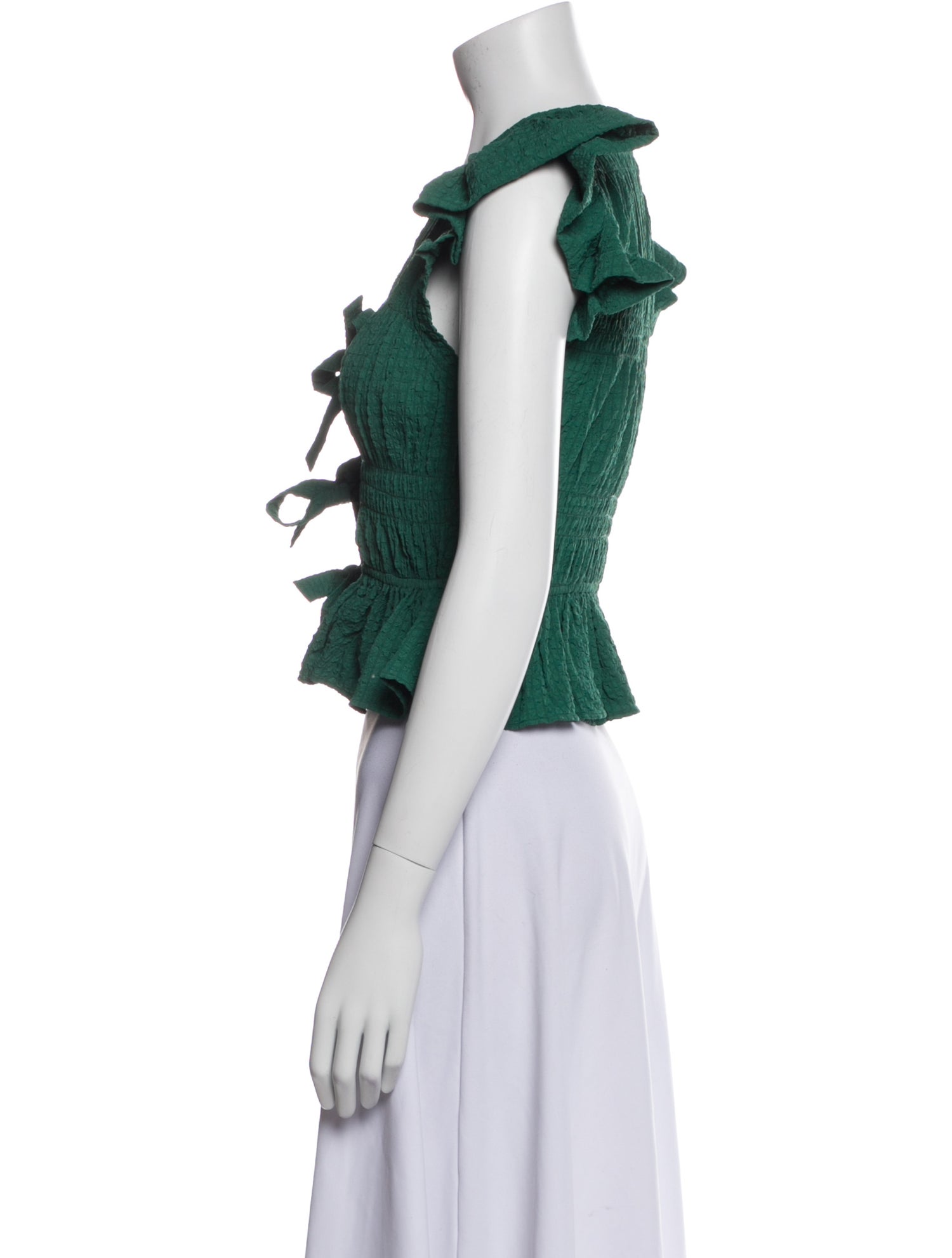 Sea New York V-Neck Short Sleeve Crop Top