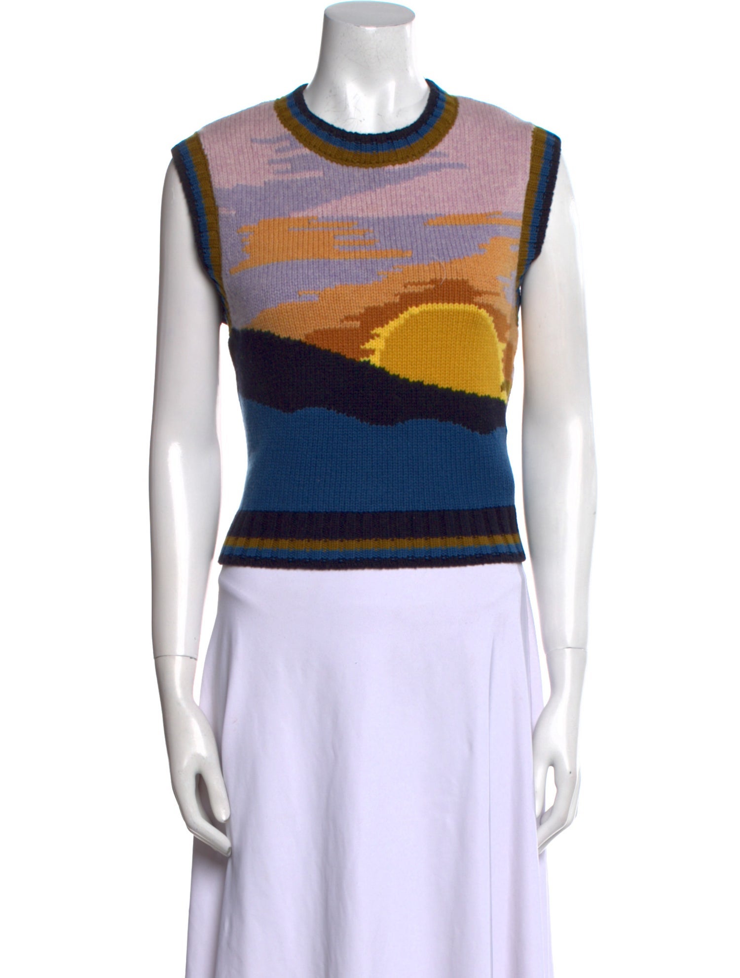 Sea New York Merino Wool Printed Sweater