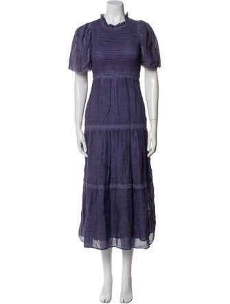 Sea New York Mock Neck Midi Length Dress