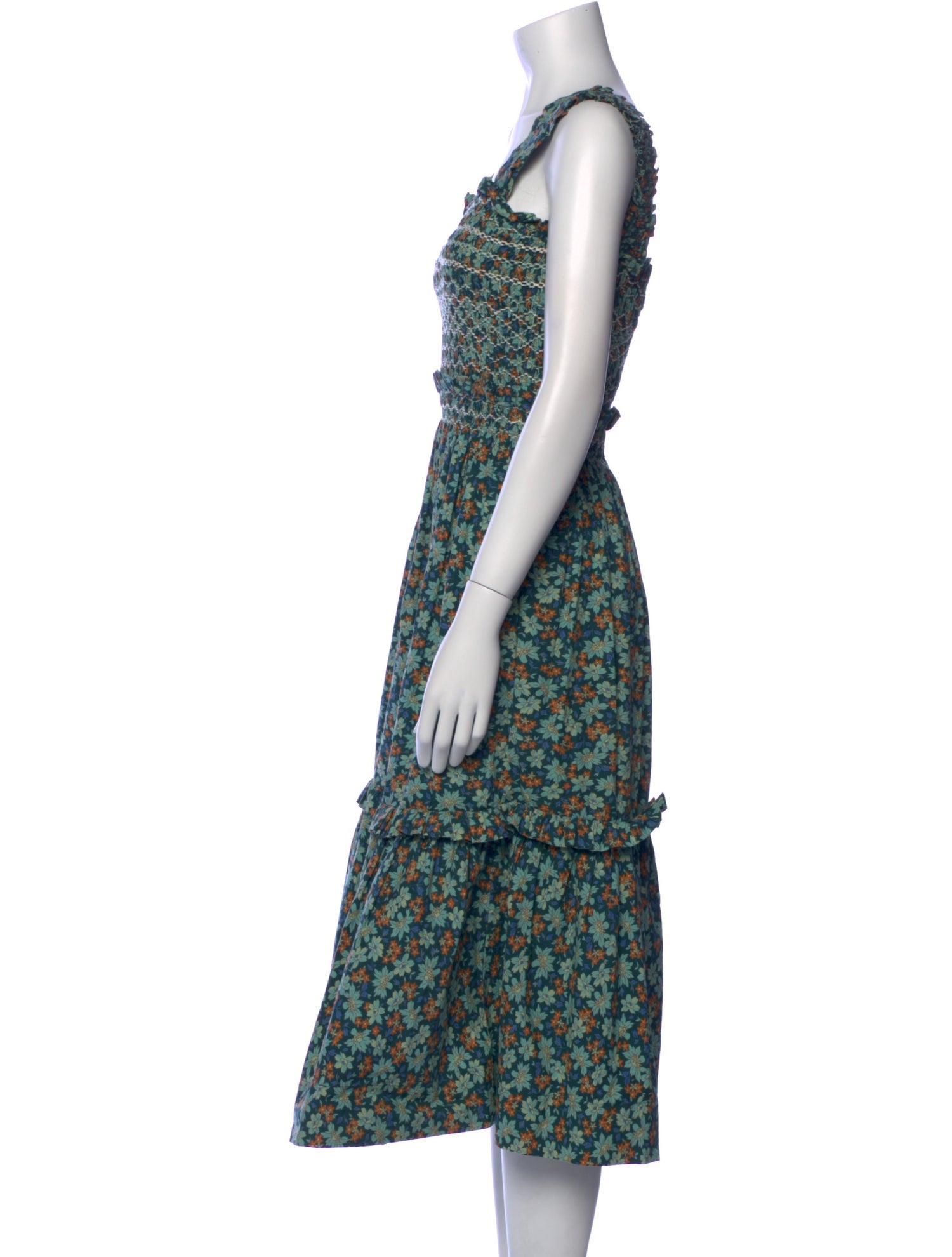 Sea New York Floral Print Midi Length Dress