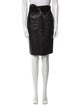 Sea New York Lamb Leather Knee-Length Skirt