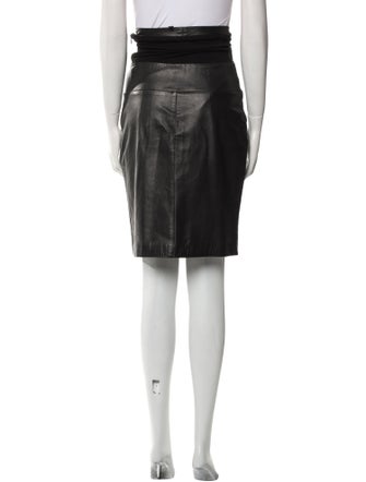 Sea New York Lamb Leather Knee-Length Skirt