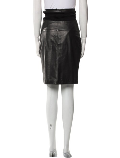 Sea New York Lamb Leather Knee-Length Skirt