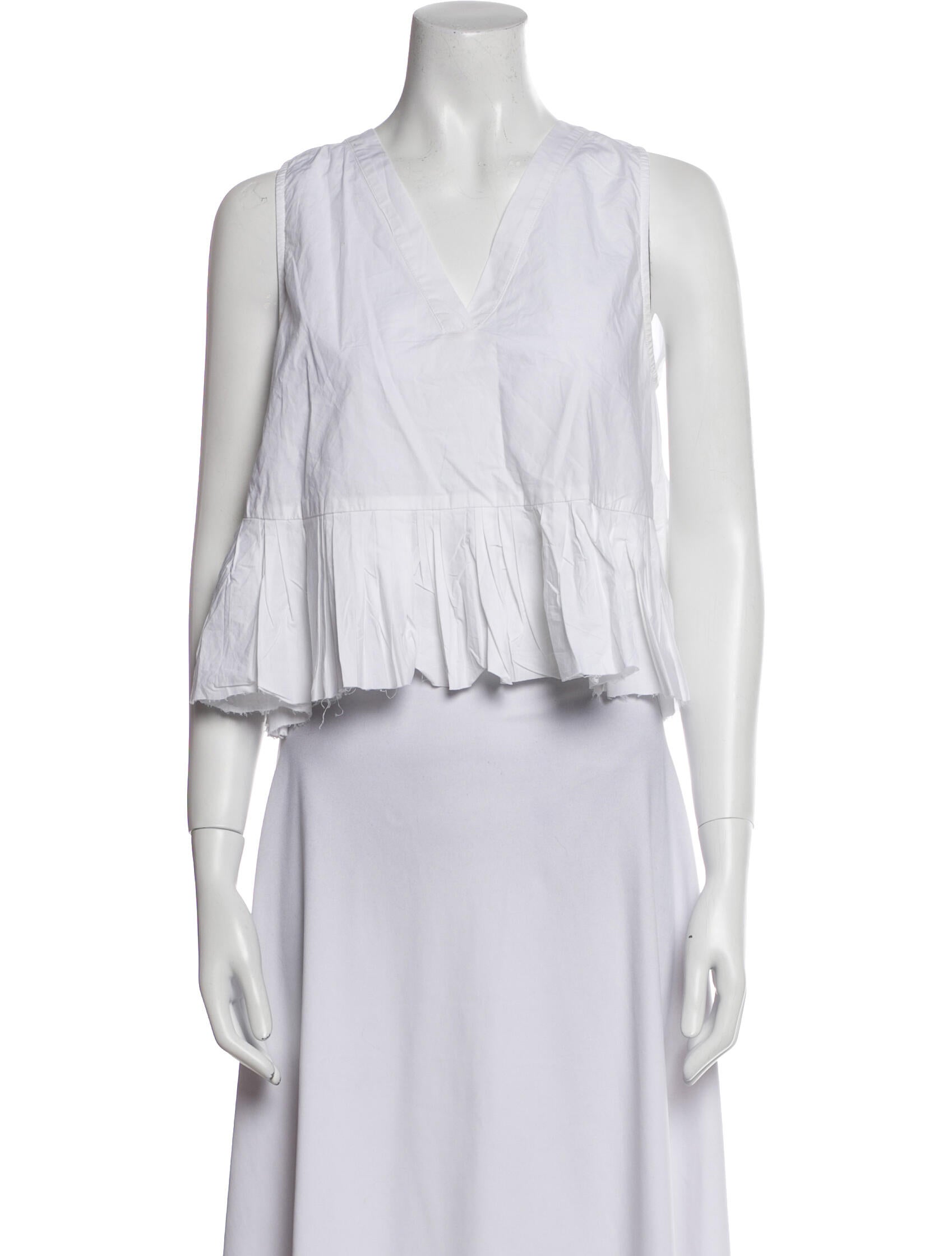 Sea New York V-Neck Sleeveless Crop Top