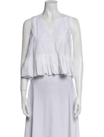 Sea New York V-Neck Sleeveless Crop Top