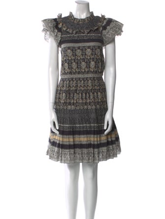 Sea New York Lace Pattern Knee-Length Dress