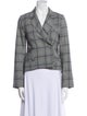 Sea New York Plaid Print Blazer