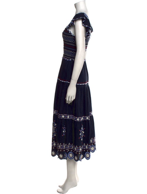 Sea New York Lace Pattern Long Dress