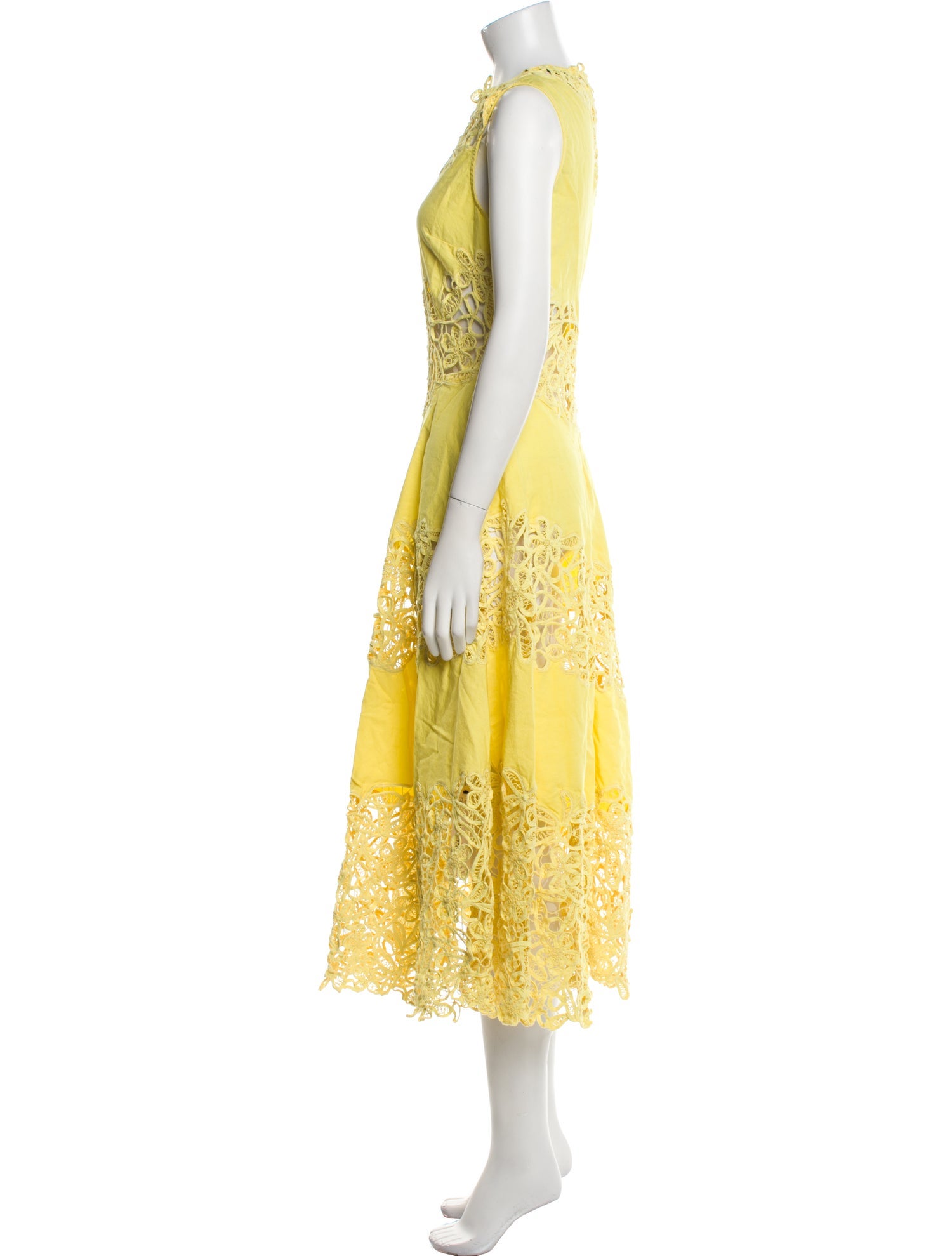 Sea New York Lace Pattern Long Dress