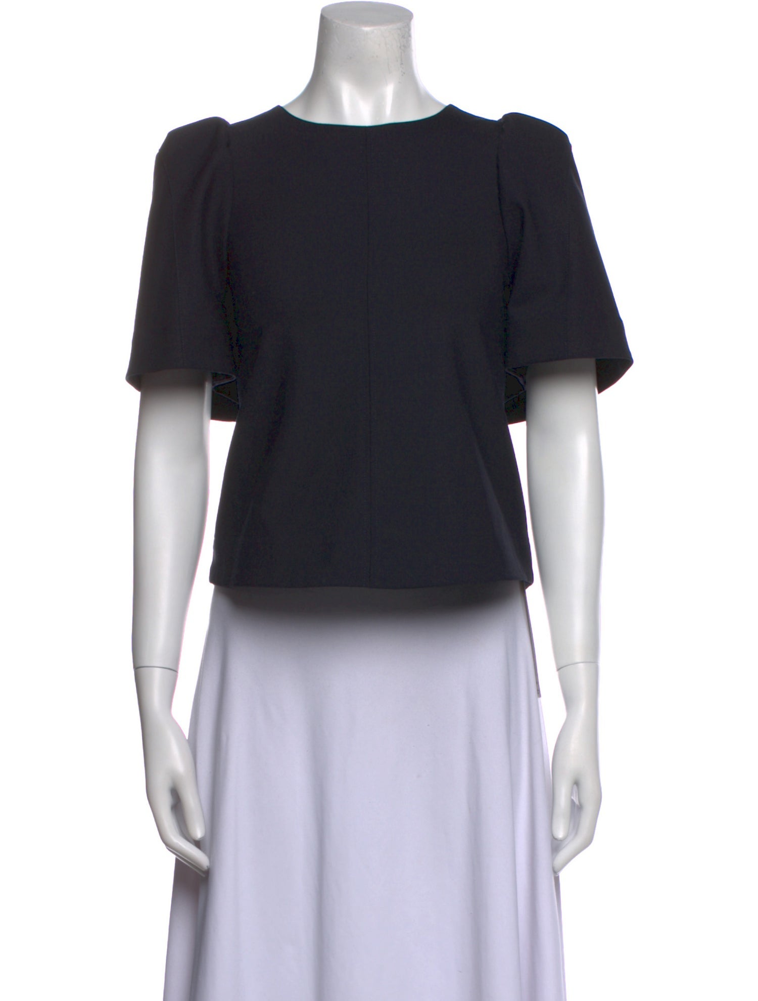 Sea New York Bateau Neckline Short Sleeve Crop Top