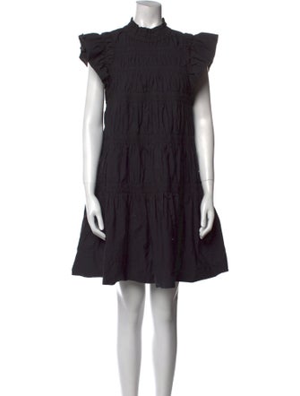 Sea New York Mock Neck Mini Dress