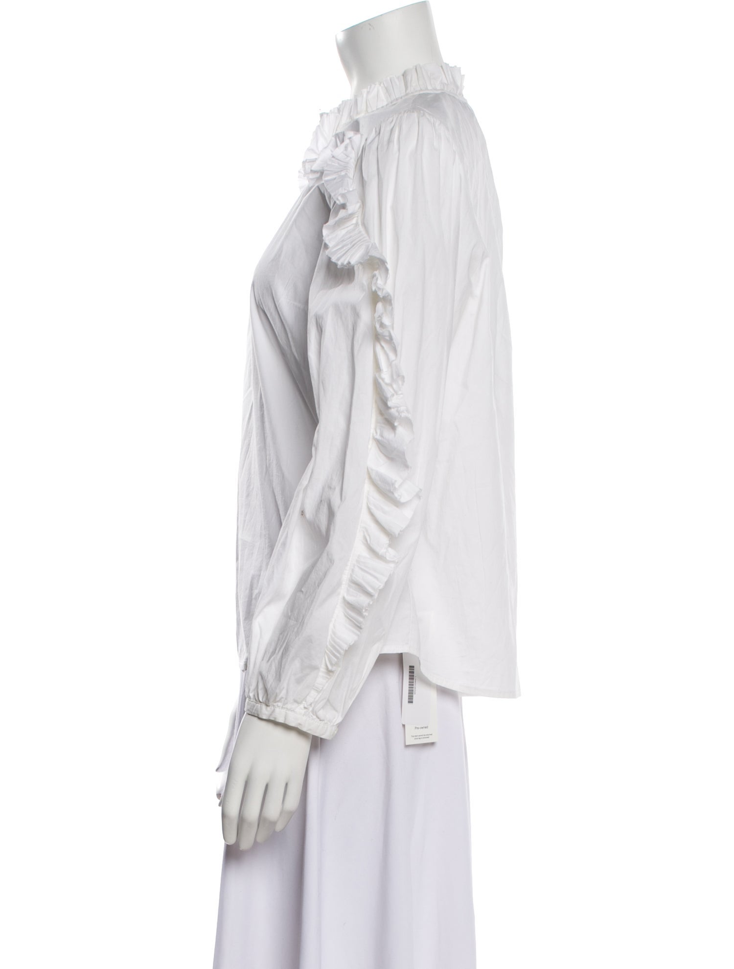 Sea New York Mock Neck Long Sleeve Blouse