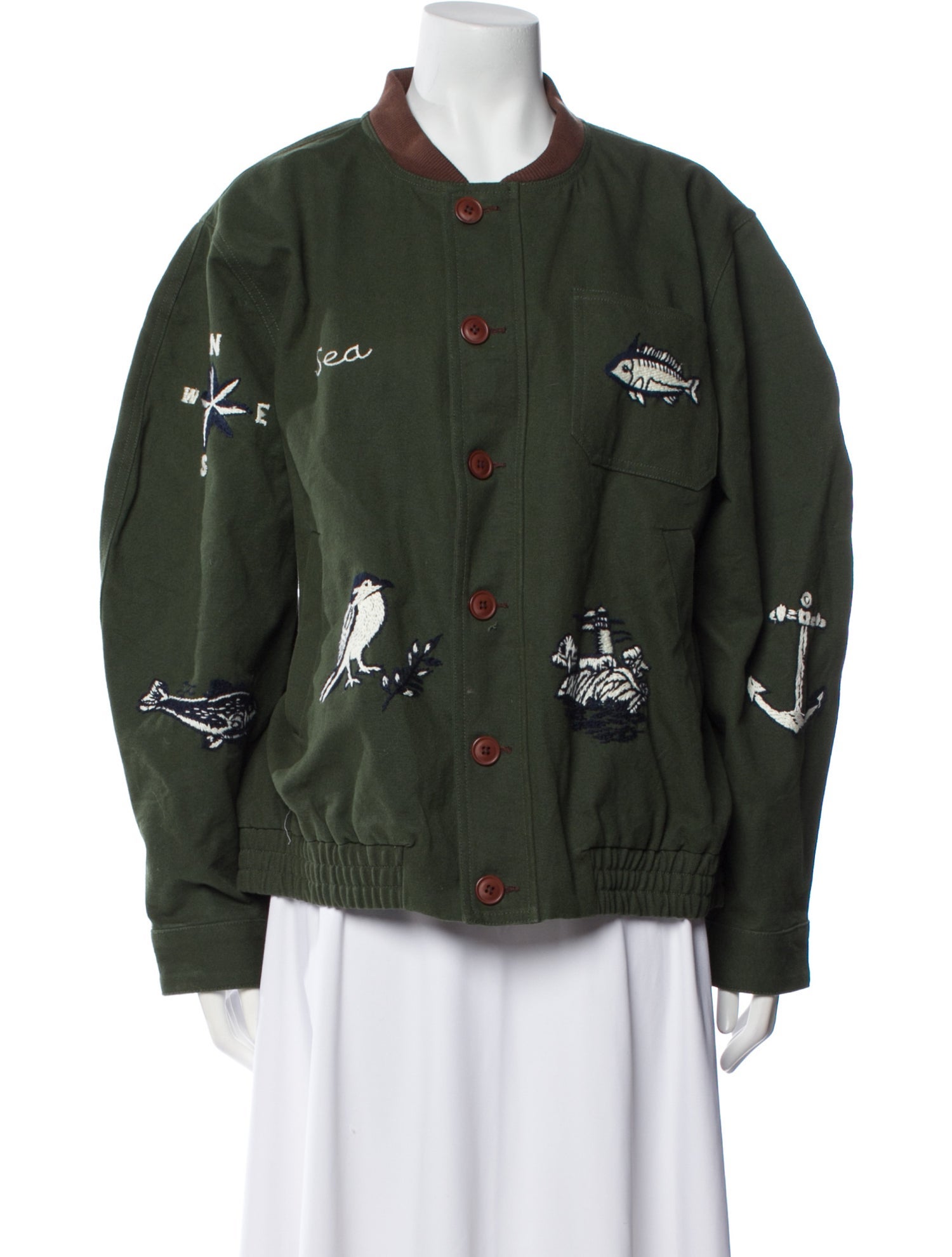 Sea New York Graphic Print Bomber Jacket w/ Tags