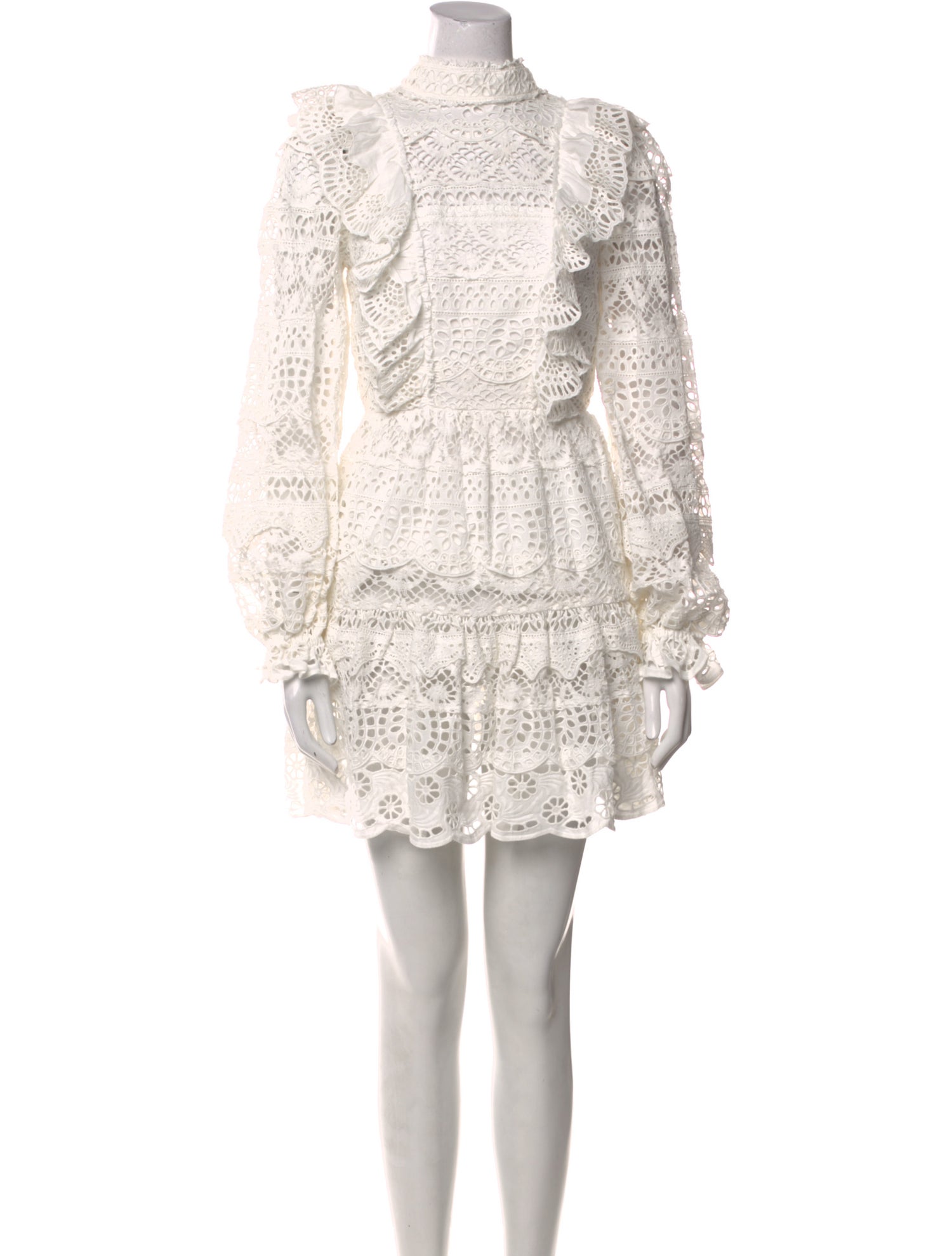 Sea New York Lace Pattern Mini Dress