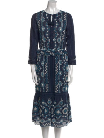 Sea New York Printed Midi Length Dress